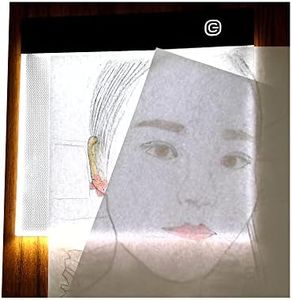 A5 Small Ultra-Thin Portable LED Tracing Light Box Dimmable Tracer Pad Board Adjustable Brightness for Artists Drawing Sketching Trace Animation Artcraft 5d Diamond Painting