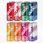 GURU Organic Energy Drink | Variety Pack 355ml | Feel Great and Stay Focused Longer with Plant-Based Energy, Natural & Organic Ingredients, Low Calories, and Great Taste | (Pack of 24)…