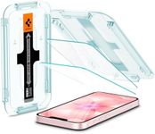 Spigen Glas.tR EZ Fit Sensor Protection Tempered Glass Screen Protector for iPhone 17e, iPhone 16e, iPhone 14, iPhone 13, iPhone 13 Pro - 2 Pack