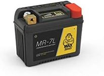 MAXTOOLS MR-7L 12V LiFePO4 Battery for Motorcycles, ATVs and ATVs Reinforced Housing and State of Charging Left 140 CCA