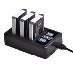 3 Pack NP-BG1 NP-FG1 Type G Battery and LED Triple USB Charger for Sony Cyber-Shot DSC-H7,DSC-H9,DSC-H10,DSC-H20,DSC-H50,DSC-H70,DSC-H90,DSC-HX5V,DSC-HX9V,DSC-HX10V