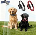 DOGOITM Wireless Dog Fence for 2 Dogs, GPS Wireless Collar with 3 Modes, Pet Containment System with AI Smart Signal, Electric Dog Fence for Outdoor,Waterproof Dog Collar for Most Dogs (2 Collars)