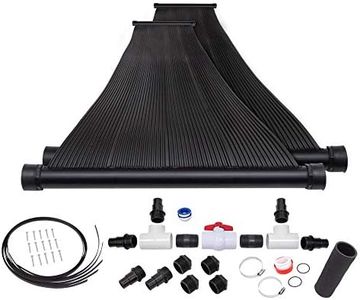SunQuest Solar Pool Heater Panels - 2 (2ft x 12ft) Collectors w/Roof/Rack & Diverter Kit -Solar Water Heater for above Ground & Inground Pools-DIY-Tube on Web Design Panel-Polypropylene UV Resistant