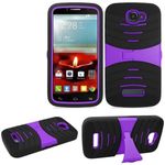 Rugged Case for Alcatel Onetouch Pop Icon Rugged Heavy Duty Armo Cover Purple Stand