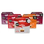 Lavazza, 5 Variety Pack, A Modo Mio, Coffee Capsules, Compostable, 5 packs of 16 Coffee Pods (80 Coffee Capsules)