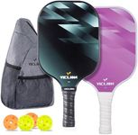 Pickleball Paddles, 2024 Beginner Pickleball Paddles Set of 2 with Pickleball Rackets*2, Ball *4, Bag *1 for Men and Women