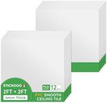 STICKGOO Smooth Drop Ceiling Tiles 