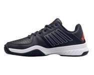 K-Swiss Men's Court Express Tennis Shoe, Jet Black/White/Spicy Orange, 10.5