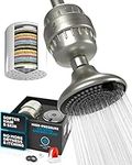 SparkPod High Pressure Shower Filter Head- Ultimate Water Softener Suitable for People with Dry Hair & Skin- Shower Head with Filter Helps to Remove Chlorine and Impurities (Elegant Brushed Nickel)