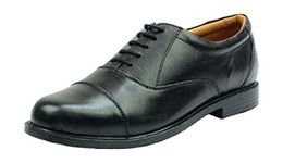 Cadets Parade Shoes. Oxford Capped Suitable for ATC, Army CCF Etc (9 UK) Black