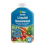 Vitax Organic Liquid Seaweed, Concentrated, Bigger Crops, Healthier Plants, Suitable For Plants, Flowers and Fruit & Vegetables- 1 Litres