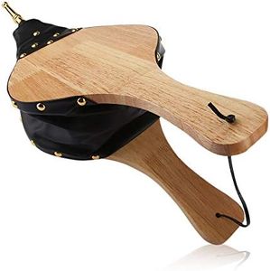 Fotgear 19" x 8" Large Fireplace Bellows - Wood Fire Blower with Hanging Strap, Long Handle, Metal Nozzle, Manual Air Blower for BBQ Fireplace Fire Pit Indoor Outdoor Wood Stove Barbecue Camping