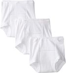 Gerber Unisex Baby Unisex Infant Toddler 3 Pack Potty Training Pants Underwear, White, 2T