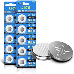 LiCB 10 Pack CR1220 3V Lithium Battery CR 1220