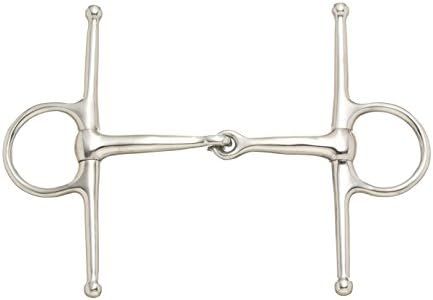 Tough 1 Kelly Silver Star Full Cheek Snaffle, 5-Inch, Stainless Steel