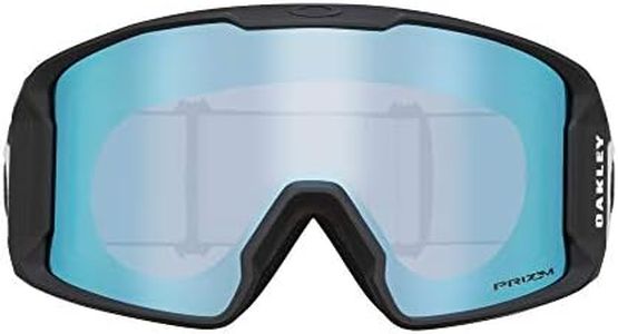 Oakley Line Miner Snow Goggle (Matte Black Frame/Prizm Sapphire Iridium Lens) with Large Goggle Soft Case