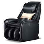 COSTWAY Massage Chair, Full Body Zero Gravity Massage Recliner with SL Track, Waist Heater, Calf Airbag, Automatic Shoulder Detection, Remote Control, Wheels, Pillow, Installation Free (Black)
