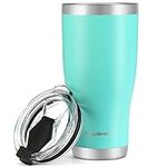 HAUSHOF 30 oz Tumbler, Stainless Steel Vacuum Insulated Coffee Tumbler Water Cup, Double Wall Travel Mug with Lid, Perfect for Hot and Cold Drinks