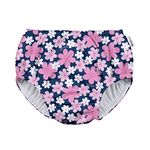 green sprouts i Play. Baby-Girls Pull-up Swim Diaper, Navy Blooms, 24 Months