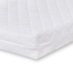 Extreme Comfort Babies TenderSleep Classic Eco Fibre Cot Bed Mattress Hypoallergenic Easy Clean Quilted Cover Water Resistant Baby Cot Mattress, Firm & Supportive, White, BSI Tested, Size 140x70x10cm