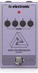 TC Electronic 3RD DIMENSION CHORUS Vintage Analog Chorus Pedal Recreation with 4-Button Effect Selection and BBD Circuitry