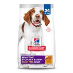 Hill's Science Diet Adult Sensitive Stomach & Skin Grain Free Dry Dog Food, Chicken & Potato Recipe, 24 lb Bag