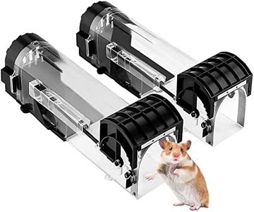 IAGORYUE Humane Mouse Trap for Indoors, Rat and Rodent Trap, Mouse Traps Catch and Release Rat Traps, Rat Poison Substitute, Reusable and Easy to Use Snap Mice Catcher, Pets & Children Safe 2 Pack