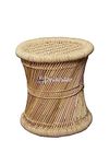 Generic Yash Mudda House Cane Bar Stool Mudda For Outdoor&Garden Balcony Furniture (Pack Of 1)(Bamboo)