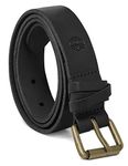 Timberland Women's Casual Leather Belt for Jeans, Black (Criss Cross), Medium (33-39)