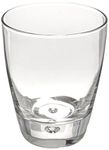 Bormioli Rocco Luna Set of 4 Double Old Fashioned Glasses, 11.5 Oz. Clear Crystal Glassware, Dishwasher Safe, Made in Italy