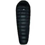 Telomat Sleeping Bag - Black Snow 4 Seasons Cold Weather Lightweight, Portable, Waterproof Duck Down Outdoor Camping Hiking Down Sleeping Bag for Adult (Black, 4.2 lb)