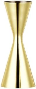 Sipoyen Gold Double Cocktail Jigger for Bartending Japanese Jigger 1oz 2oz with Measurement Heavy Duty 18/8 Stainless Steel Shot Measure Jigger