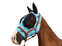 TGW RIDING Horse Fly Mask Super Comfort Horse Fly Mask Elasticity Fly Mask with Ears We Only Make Products That Horses Like (Sky Blue, M)