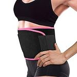 VINTEAM Slimming Waist Trimmer Belt Neoprene Sweat Belt, Fitness Sweat Waist, Accelerates Weight Loss, Fat Burning, Sauna Effect Slim Belly Belt for Men & Women-Abdominal Waist Trainer