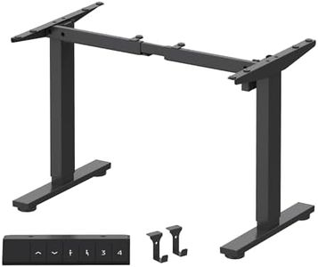 FLEXISPOT Electric Sit Stand Desk Frame Height Adjustable Desk Base Home Office Standing Table Black Leg