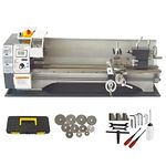 INTBUYING Mini Metal Lathe 8"x24" Mini Lathe Benchtop Lathe Metal Turning Lathe 2500 RPM Variable Speed Mini Lathe Metal with 1100W Brushless Motor 110V