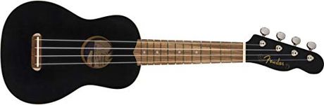 Fender Venice Soprano Ukulele, Black