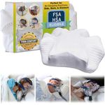 CPAP Pillow - New Memory Foam Contour Design Reduces Face & Nasal Mask Pressure Air Leaks - 2 Head & Neck Rests For Max Comfort - CPAP BiPAP & APAP Users - For Stomach Back And Side Sleepers