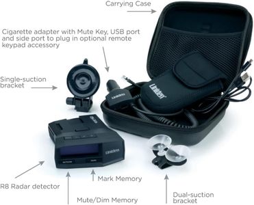 Uniden R8 Radar and Laser Detector – Long Range, Dual Antenna