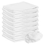 New Premium White T-Shirt Knit Rags, 100% Cotton, Cloth Rags, Excellent For General Cleaning, Spills,Home,Staining,Polishing, Bar Mop And More By Nabob Wipers (1 Lb)