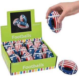 Fun Express USA Stars & Stripes Patriotic Footballs for Fourth of July (Set of 12)