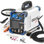 AZZUNO AC/DC TIG Welder 200A with Pulse, 110V/220V Aluminum TIG Welding Machine, ACDC TIG/PULSE TIG/SPOT TIG/Stick Welder Machine