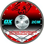 OX Pro 2CM Porcelain Cutting Blade - 300/20mm