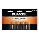 Duracell Coppertop 9V Battery, 4 Co