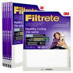 Filtrete 16x20x1 Furnace Filter, MPR 1500, MERV 12, Healthy Living Ultimate Allergen 3-Month Pleated 1-Inch Air Filters, 6 Filters