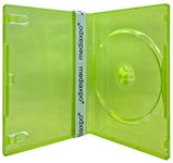 mediaxpo Brand 25 Standard Clear Green Color Single DVD Cases