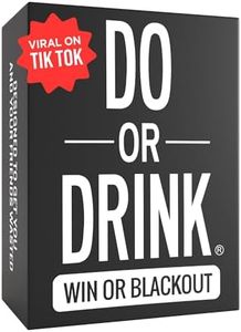 Do or Drink Party Card Game, Dare for Adults, Strangers or Girls Night, 350 Cards with 175 Adult Challenges & Funny Questions, Entertaining Fun Adult Games for Game Night