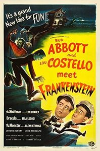 Posterazzi Meet Frankenstein Lou Costello Bud Abbott 1948 Movie Masterprint Poster Print, (11 x 17)