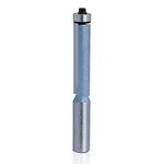 KEENTECH Double Flute Extra Long Flush Trim Carbide Tipped Router Bit, 1/2'' Diameter, 2'' Depth, 1/2'' Shank(KT02043288)