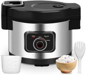WerkWeit Commercial Rice Cooker Large Rice Cooker 50Cup(Cooked)/25Cup (Uncooked), 1850W 13L Rice Cooker for Restaurant Canteen Party Commercial Rice Warmer for 24H